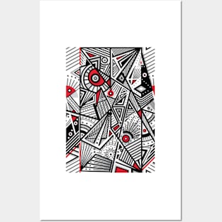 Geometric mess Posters and Art